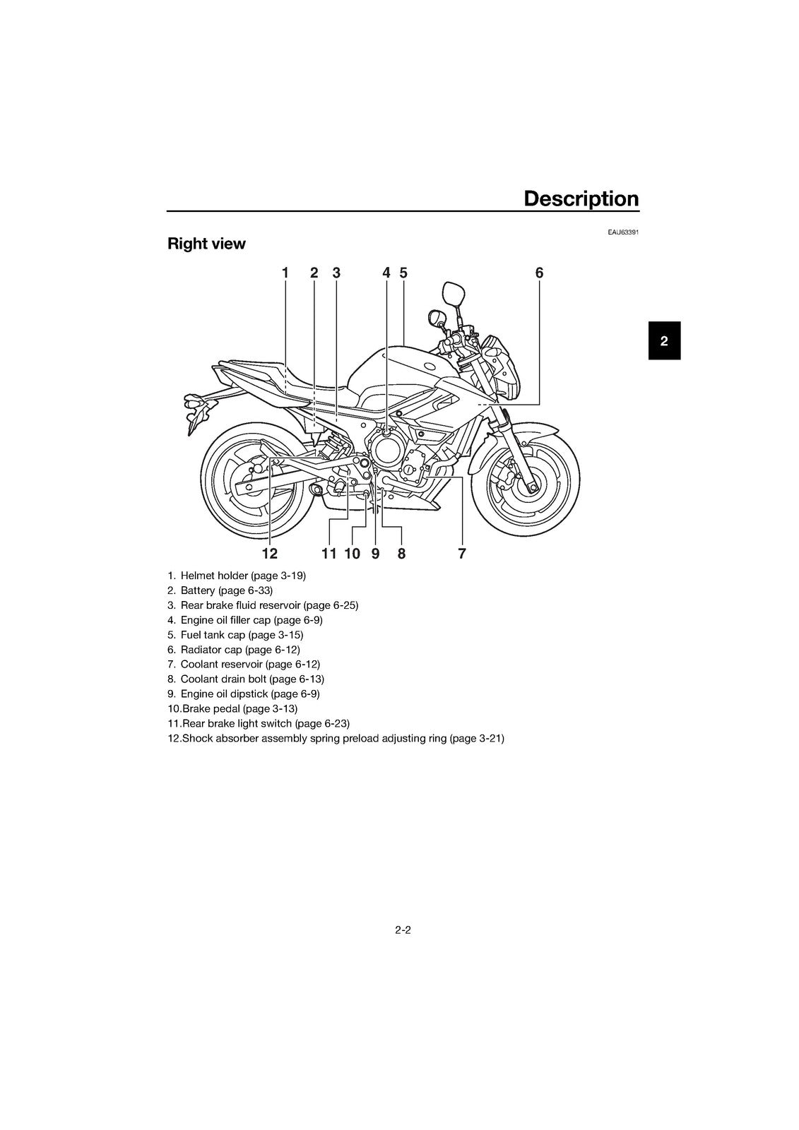YAMAHA XJ6N XJ6NA XJ6 ABS Motorcycle Owners Manual 2016 - WIRE BOUND - COVERS