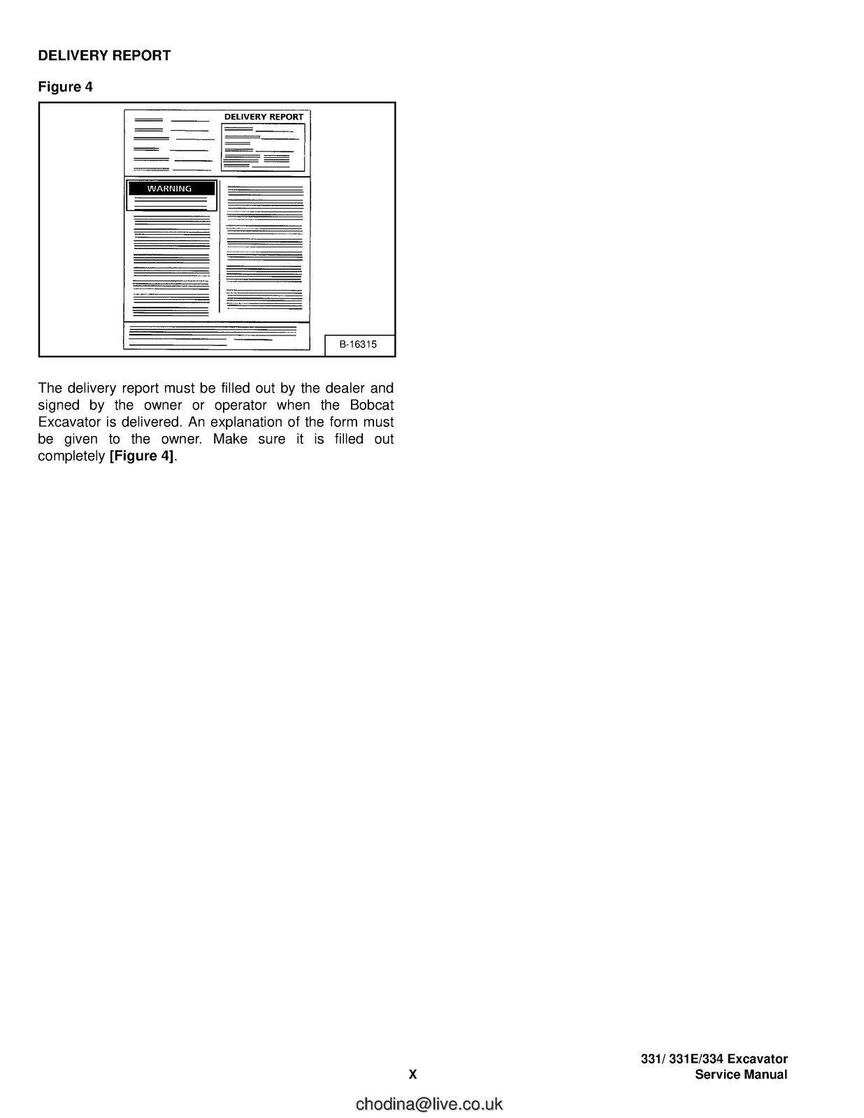 BOBCAT 331 331E 334 G Series Compact Excavator Service Manual, FOLDOUTS