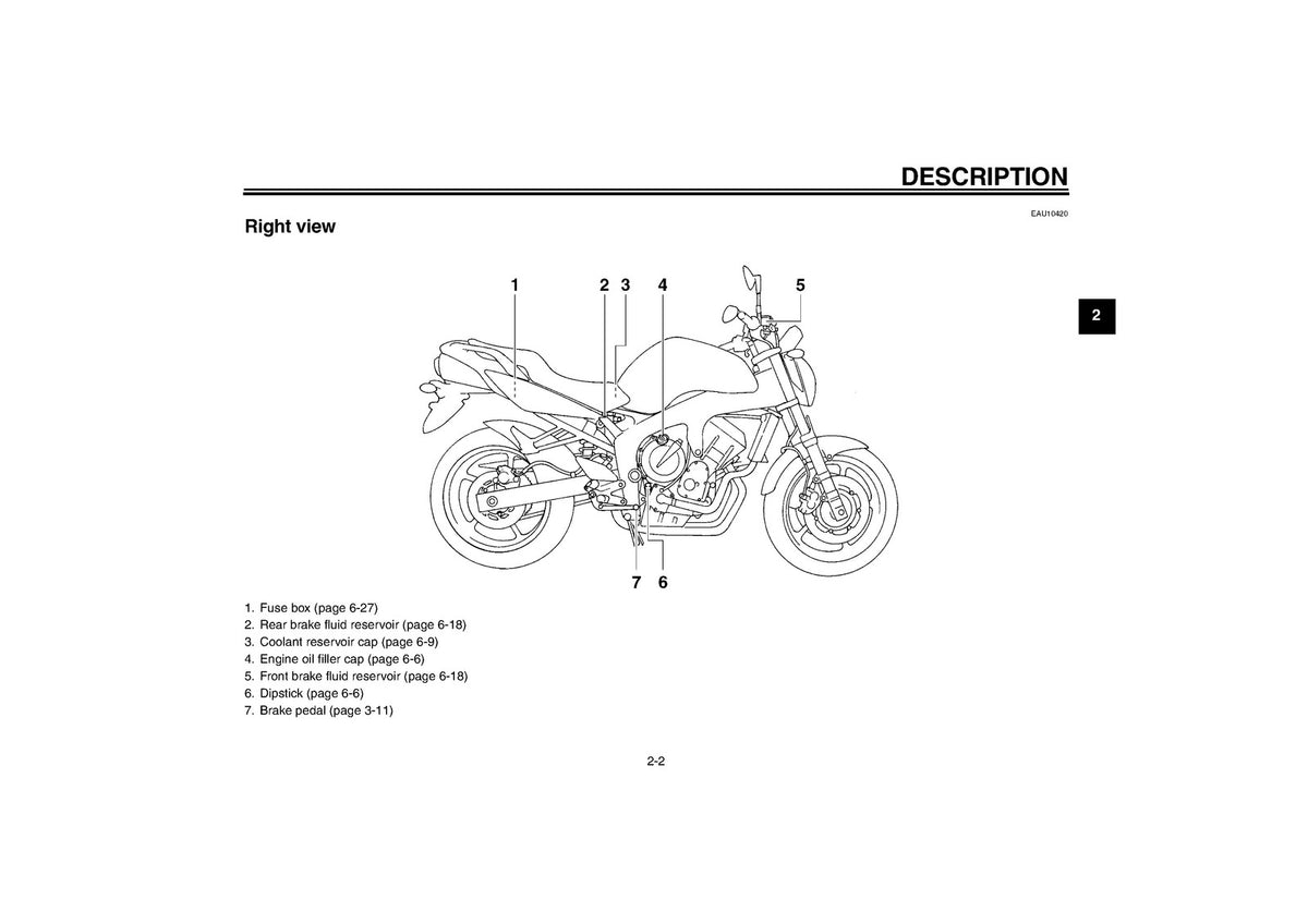 YAMAHA FZ6-N FZ6-NS Motorcycle Owners Manual 2006 - WIRE BOUND - TOUGH COVERS