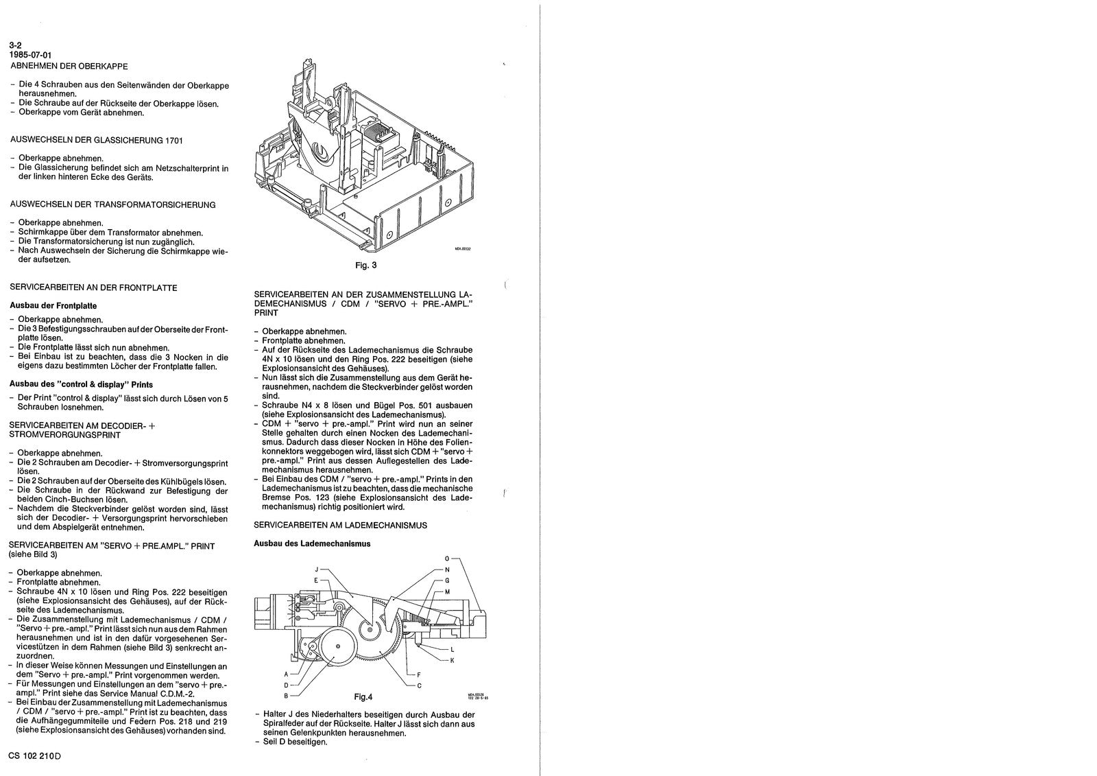 TANDBERG TCP 3015A Service Manual - STEEL WIRE BOUND - PROTECTIVE COVERS