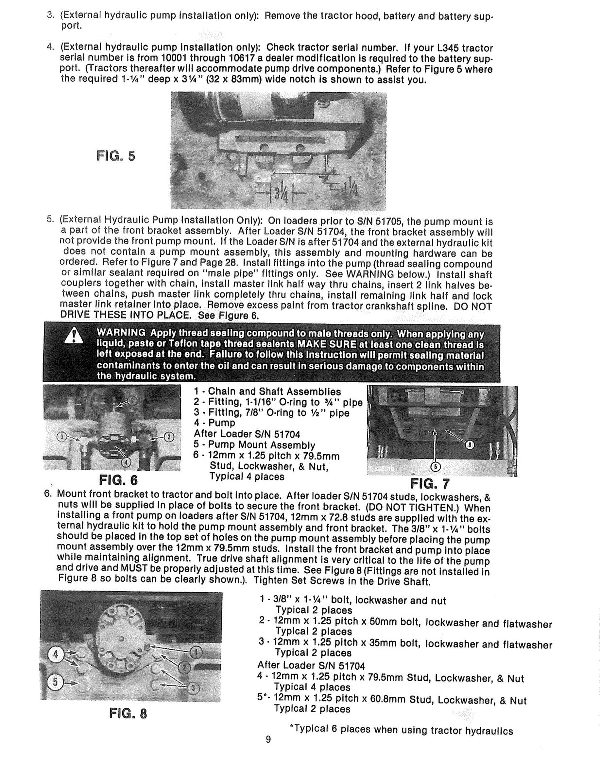 KUBOTA L1720 LOADER Operators Parts Service Manual BUNDLE - WIRE BOUND - COVERS