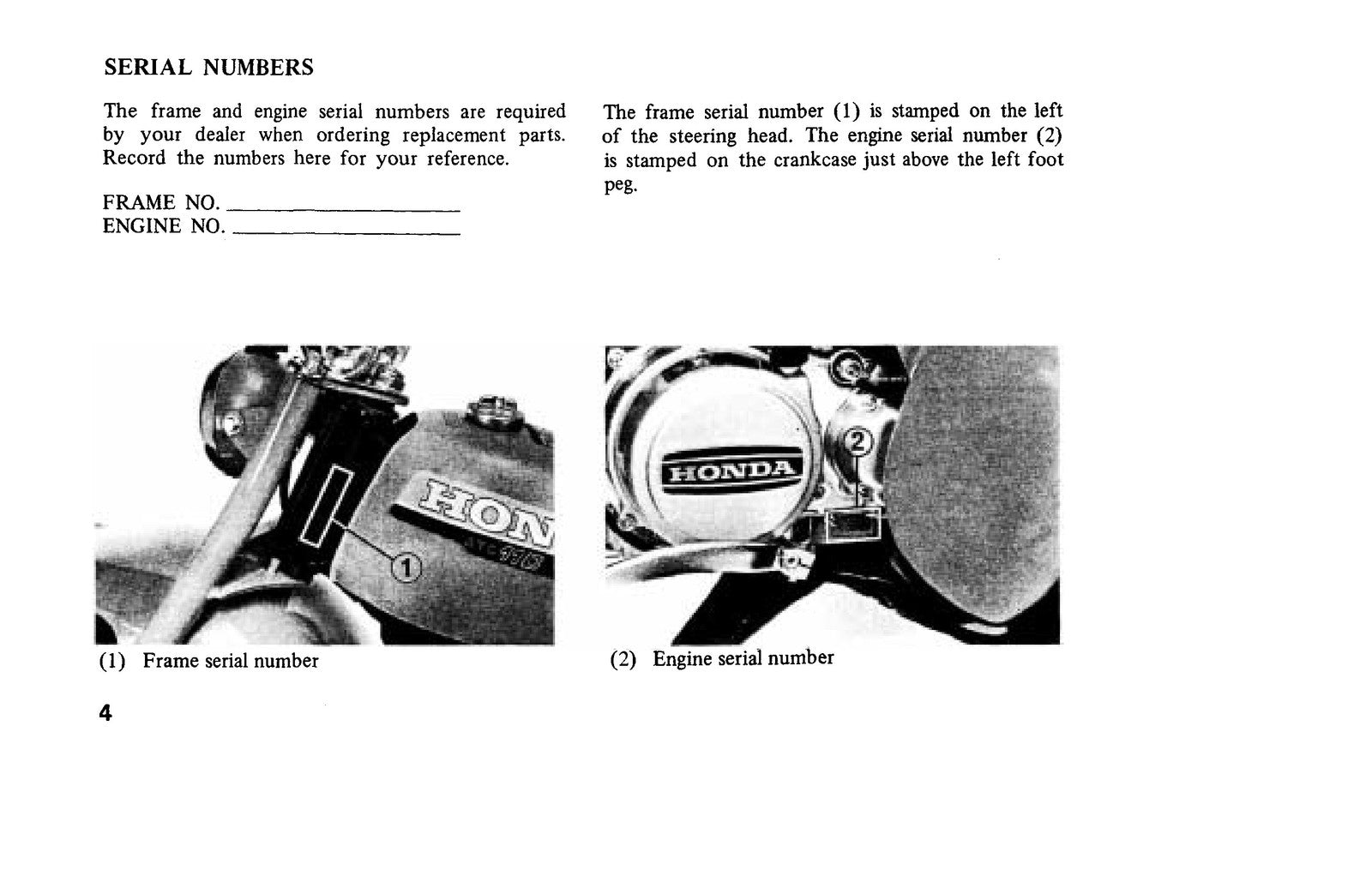 HONDA ATC110 Three Wheeler Owners Manual 1980 - STEEL WIRE BOUND - TOUGH COVERS