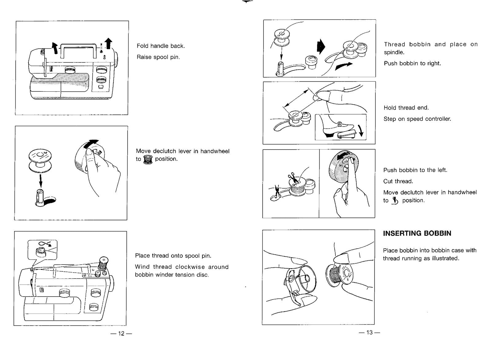 SINGER 1014 Instruction Manual - STEEL WIRE BOUND - PROTECTIVE COVERS