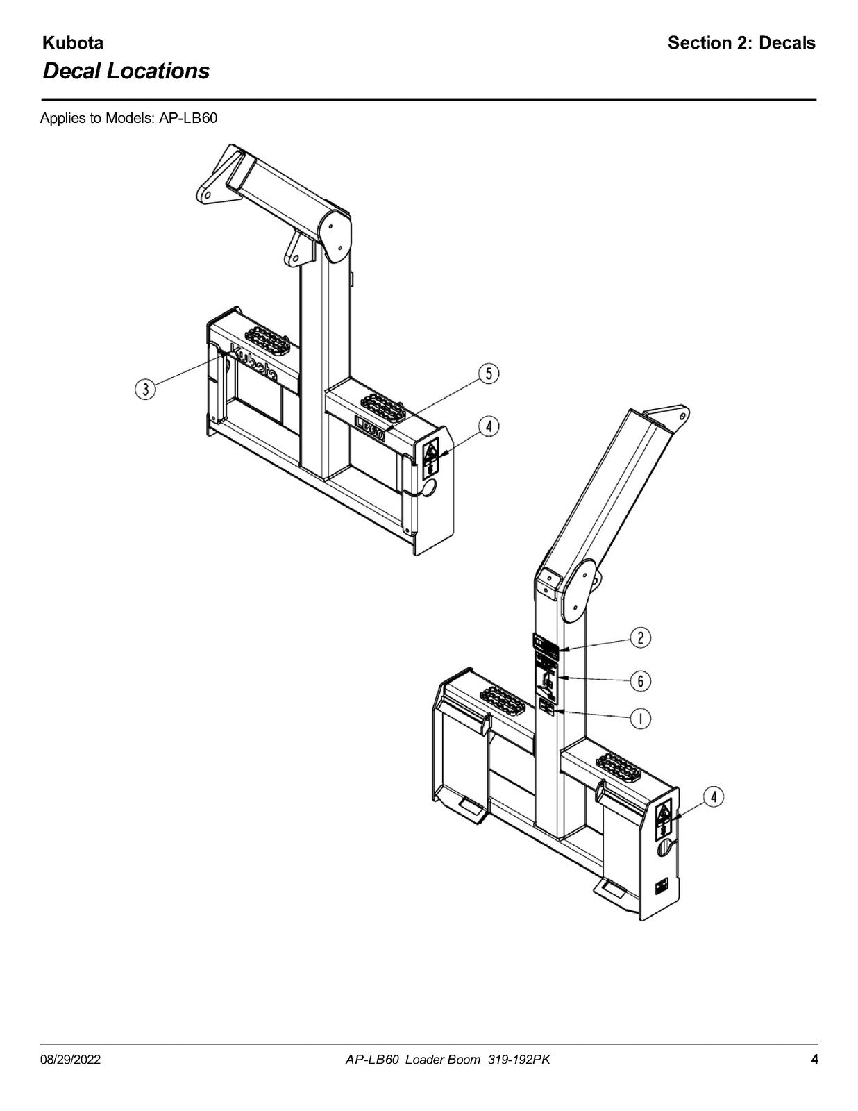 LAND PRIDE LB60 Loader Boom Parts Manual 2022 - STEEL WIRE BOUND - TOUGH COVERS