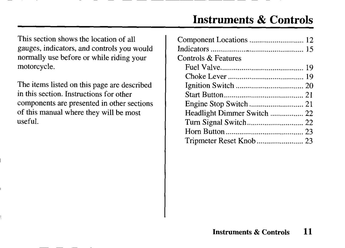HONDA XR650L Owners Manual 2004 - STEEL WIRE BOUND - PROTECTIVE COVERS