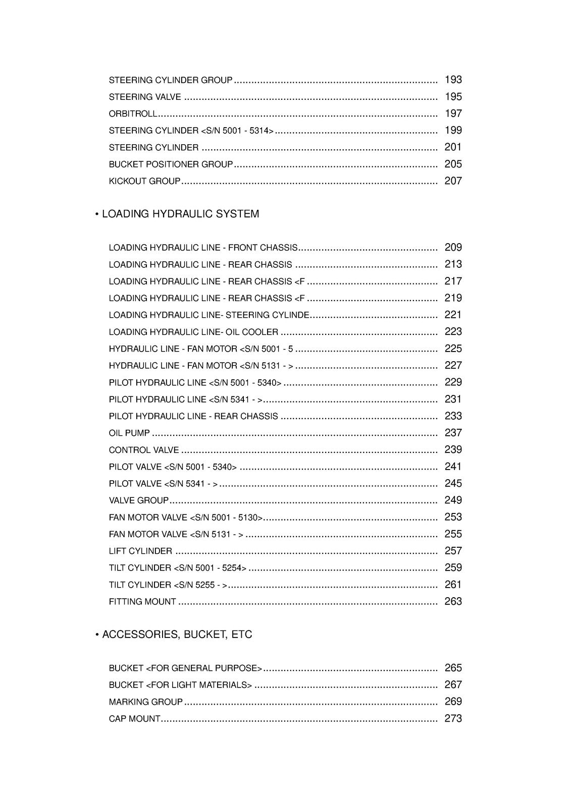 KAWASAKI 70ZV Wheel Loader Parts Manual 2006 SN 70C4-5001 Up - WIRE BOUND
