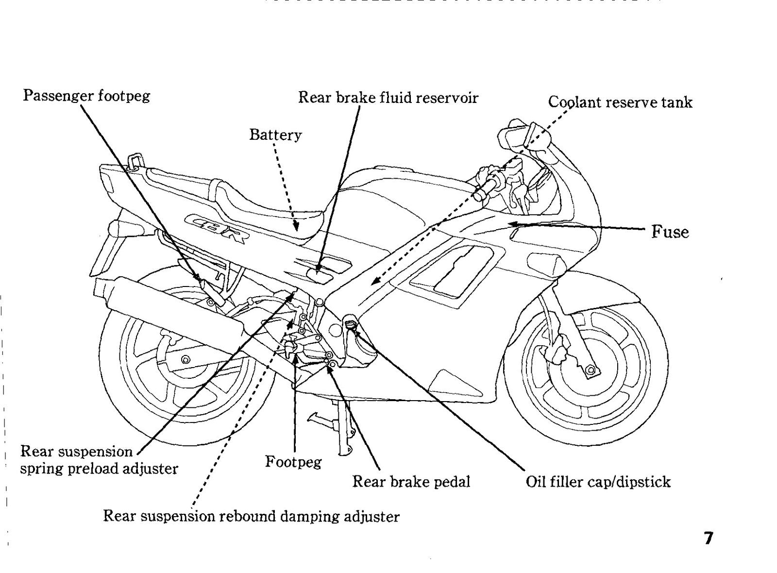 HONDA CBR600F Motorcycle Owners Manual 1991 - BOUND - COVERS - XL FOLDOUT PAGES