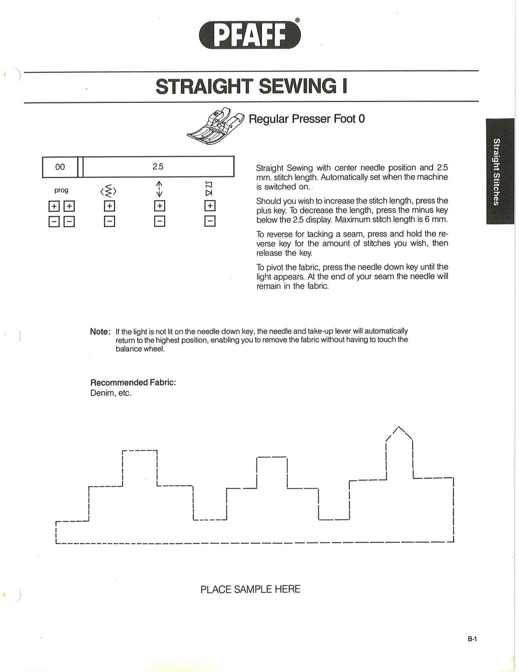 PFAFF Creative 1471 Owners Handbook Manual - yr 1985 - BOUND - COVERS - FOLDOUTS