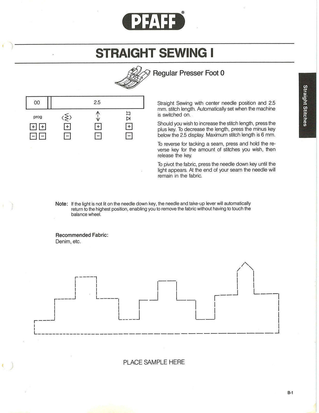 PFAFF Creative 1471 Owners Handbook Manual - yr 1985 - BOUND - COVERS - FOLDOUTS