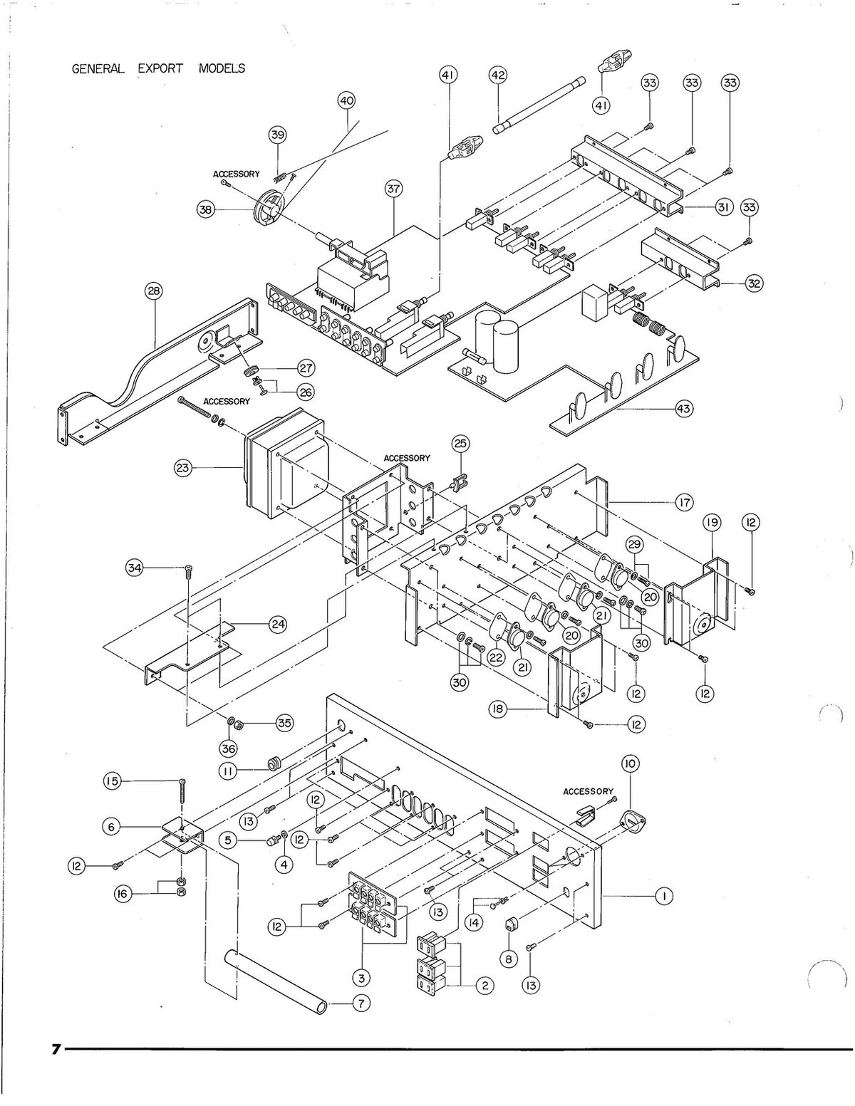 YAMAHA CR-620 FM AM Receiver Service Manual & Parts LIst - BOUND COVERS FOLDOUTS
