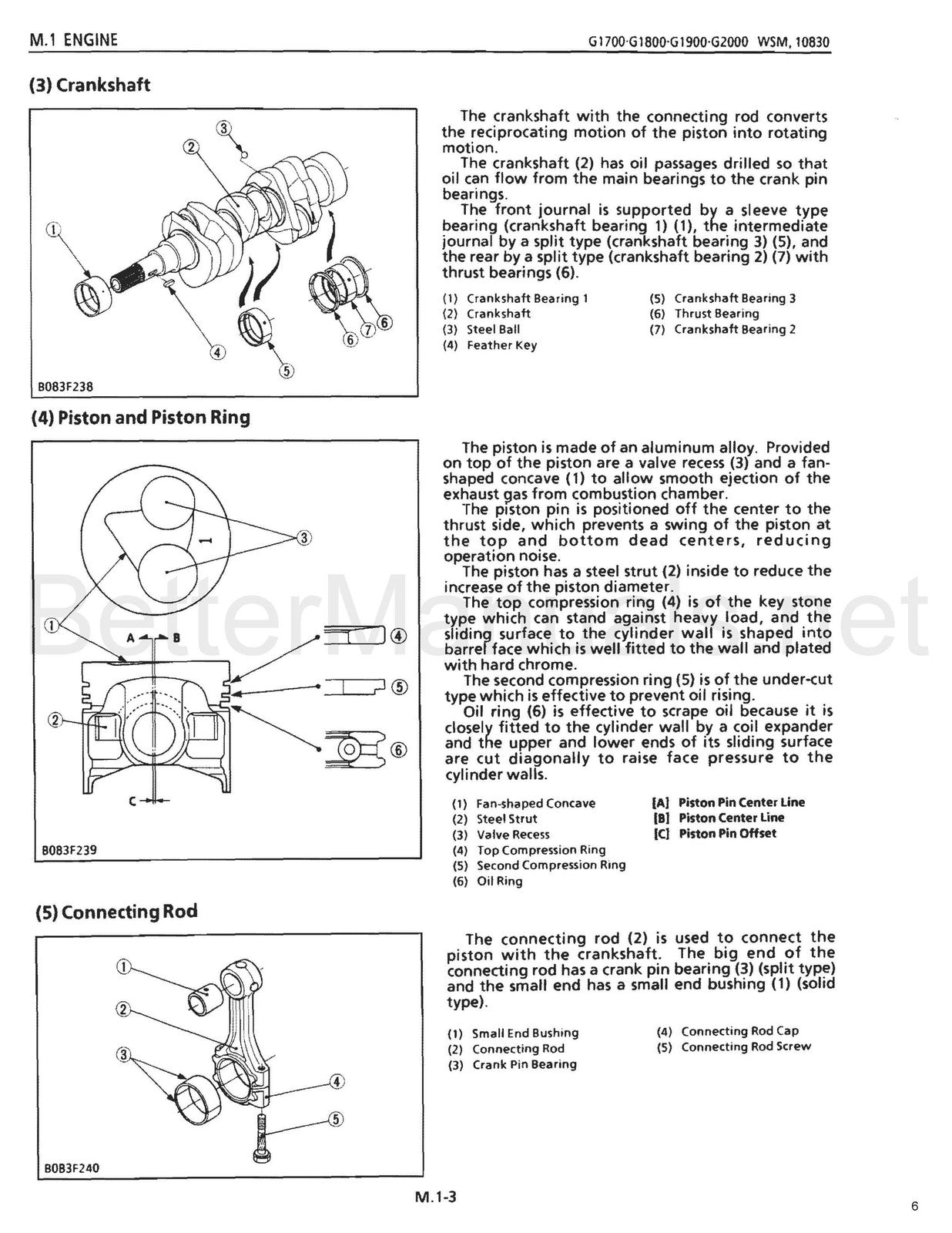 KUBOTA G1700 G1800 G1900 G2000 Service Manual - BOUND - COVERS - XL FOLDOUTS