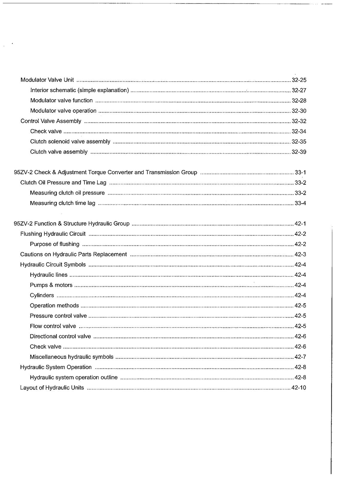 KAWASAKI 95ZV-2 Wheel Loader Shop Manual - BOUND - COVERS - XL FOLDOUT PAGES