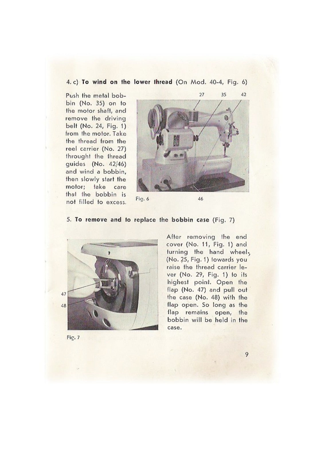 HELVETIA Portable Sewing Machine Instruction Book Manual - WIRE BOUND - COVERS