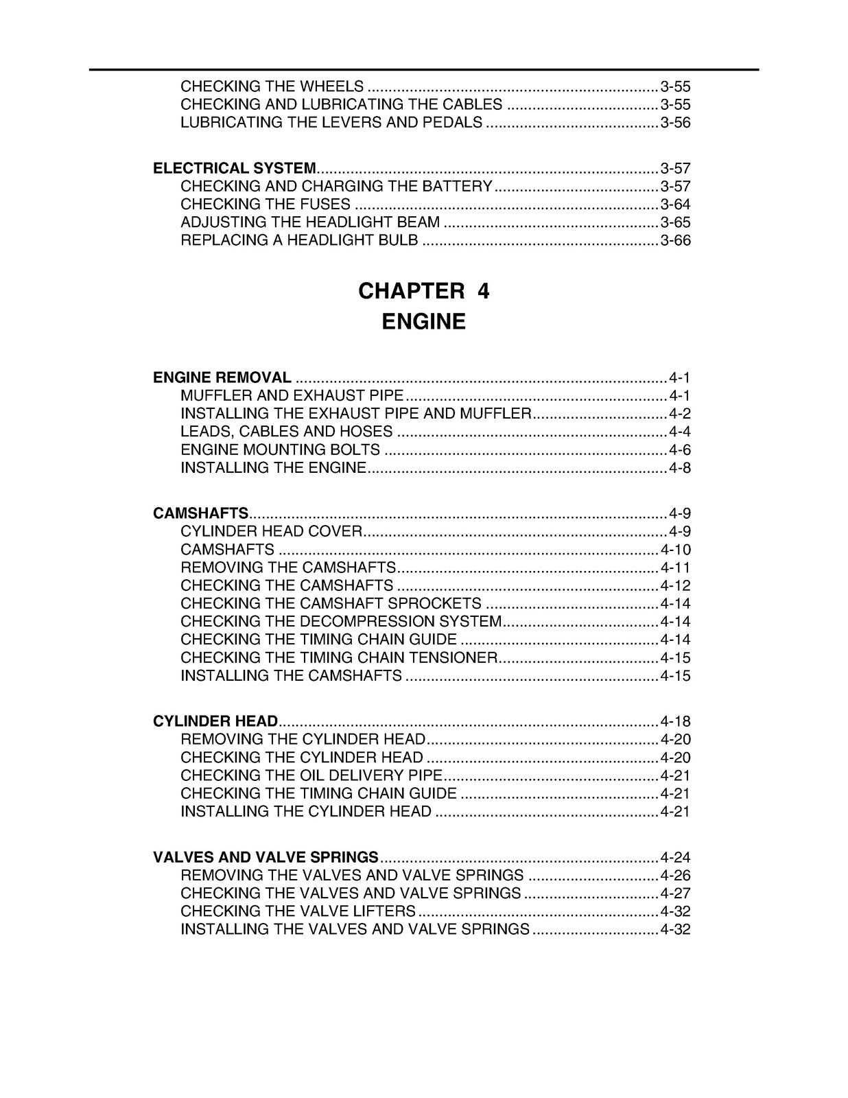YAMAHA YFZ450S ATV Service Manual 2003 - BOUND - COVERS - XL FOLDOUT PAGES