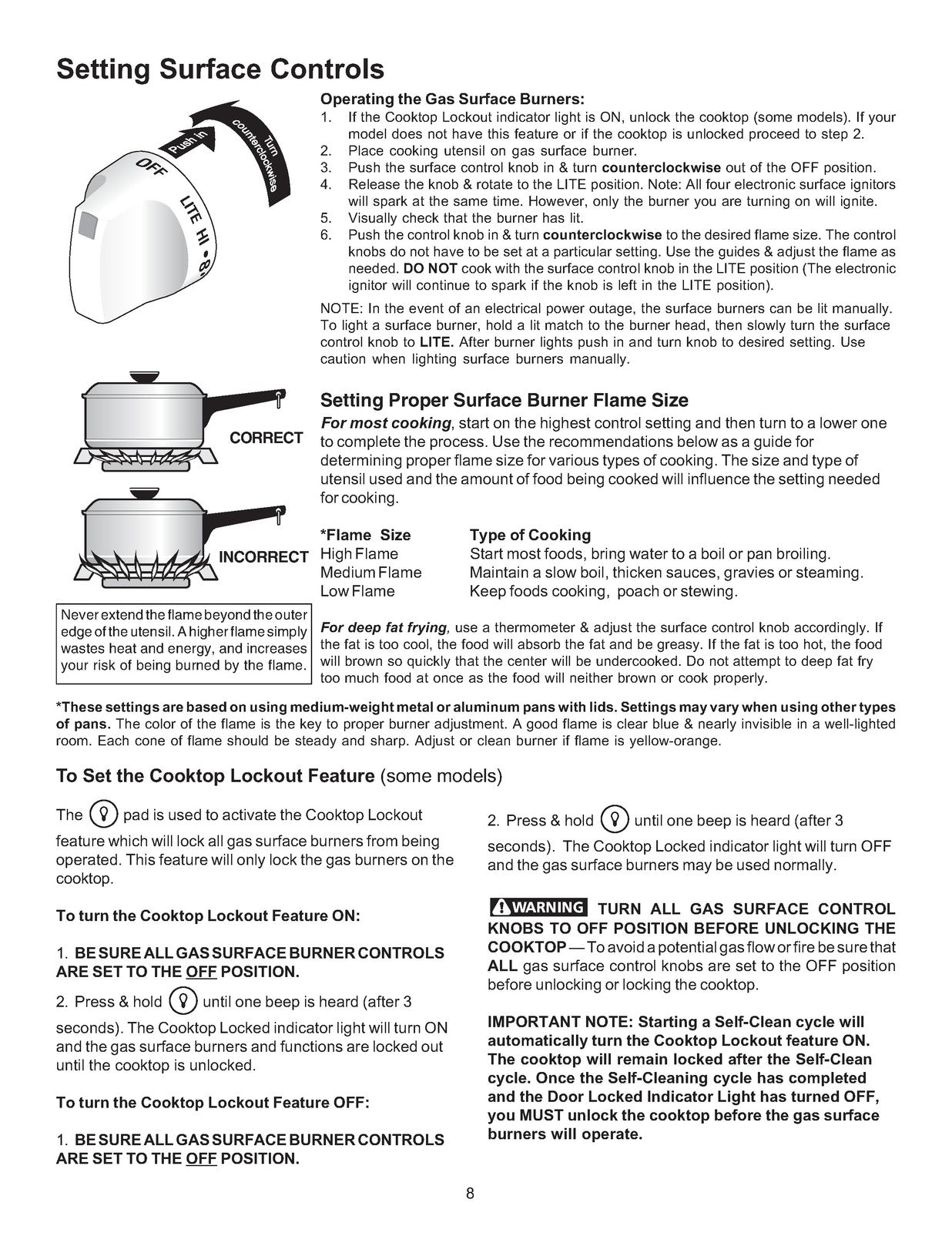 KENMORE 790 Gas Range Use And Care Manual - STEEL WIRE BOUND - PROTECTIVE COVERS
