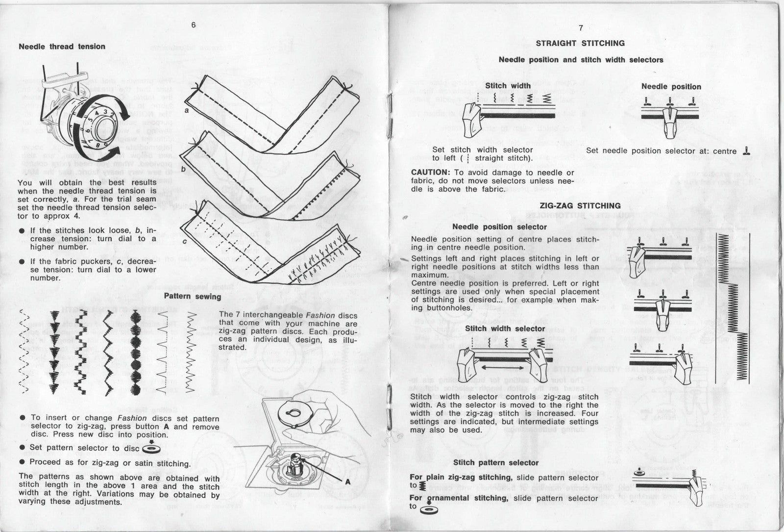 SINGER Zigzag Sewing Machine Instruction Manual - WIRE BOUND - TOUGH COVERS