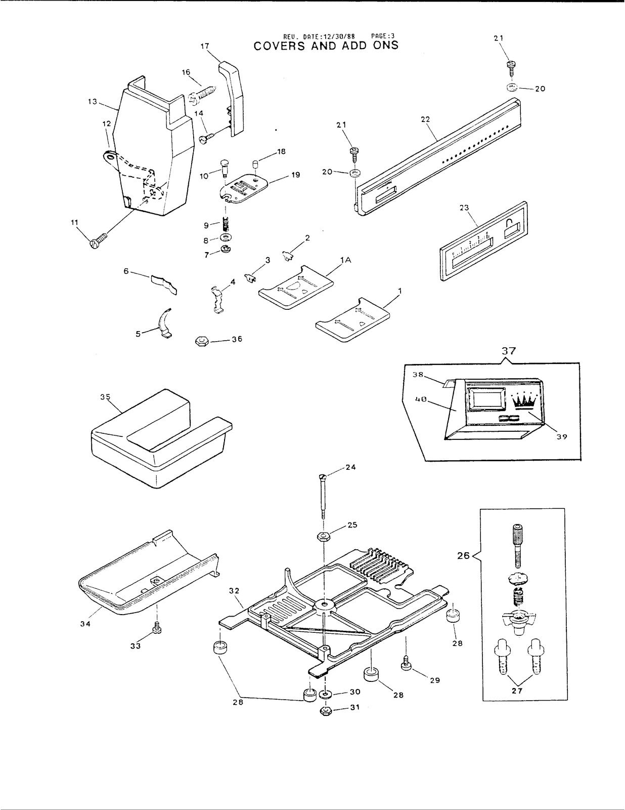 SINGER 9410 Parts Manual - STEEL WIRE BOUND - PROTECTIVE COVERS