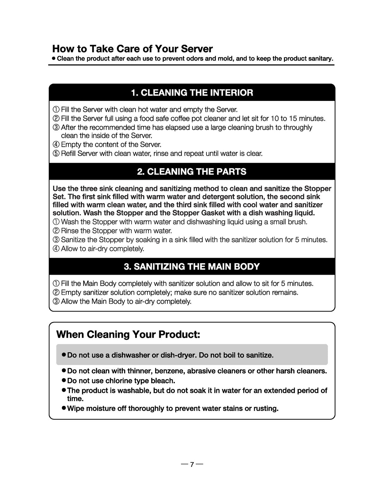 ZOJIRUSHI SH-MAE10 Stainless Vacuum Creamer Dairy Server Instruction Manual