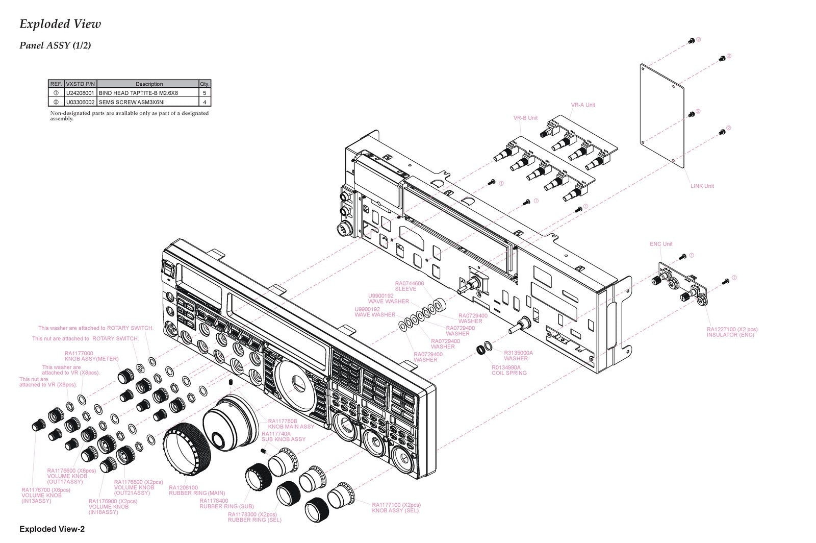YAESU FTDX5000 Series Transceiver Technical Supplement Manual, FOLDOUTS