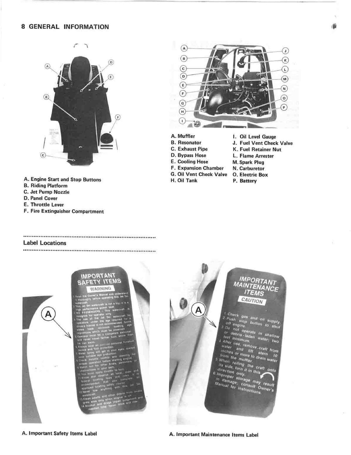 KAWASAKI Jet Ski 300 Owners Manual - STEEL WIRE BOUND - PROTECTIVE COVERS