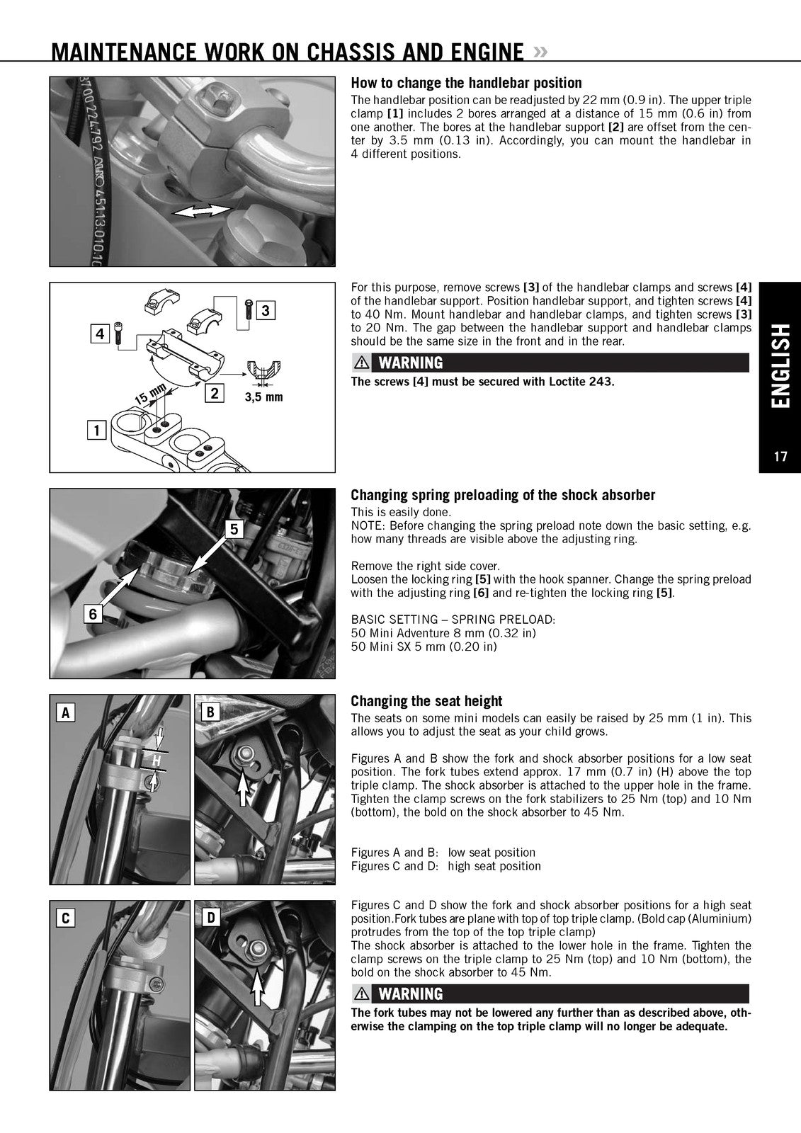KTM 50 Mini Adventure 50 Mini SX Owners Manual 2008 - WIRE BOUND - TOUGH COVERS