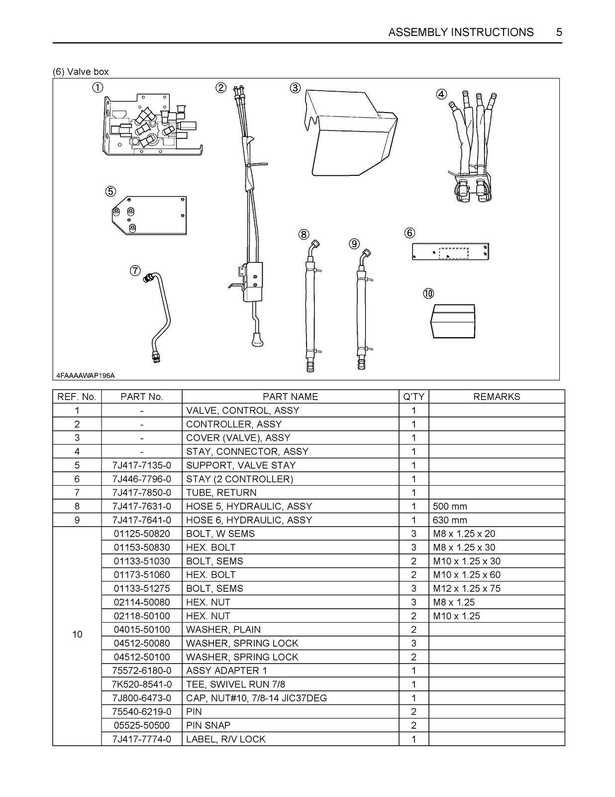 KUBOTA LA1154 Loader Assembly Instructions Manual 2013, BOUND, COVERS, FOLDOUTS