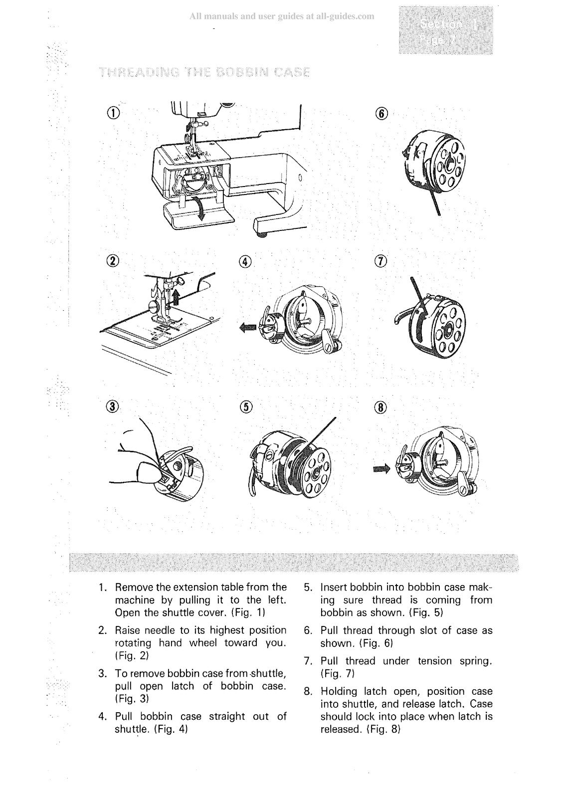 KENMORE 1252 Zig Zag Sewing Machine Instruction Manual - WIRE BOUND - COVERS