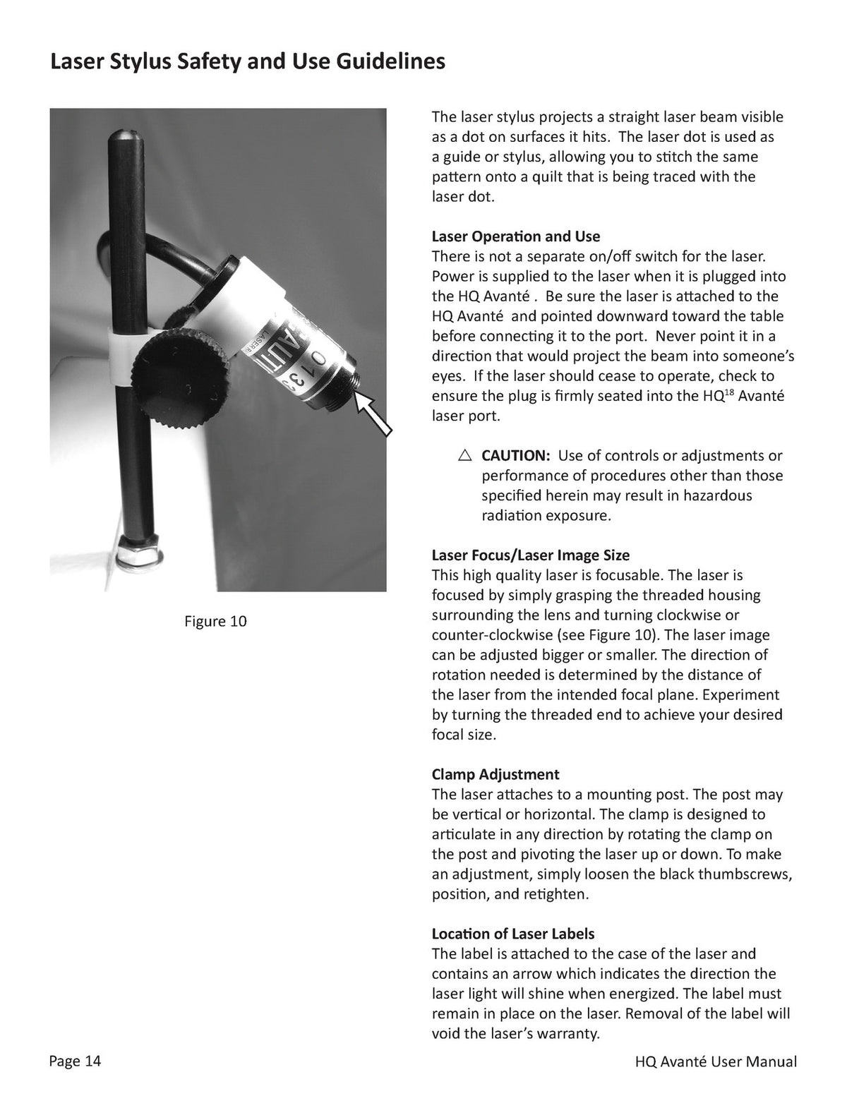 HANDI QUILTER HQ Avante v3.4 & Pro-Stitcher Premium Operators Manual BUNDLE