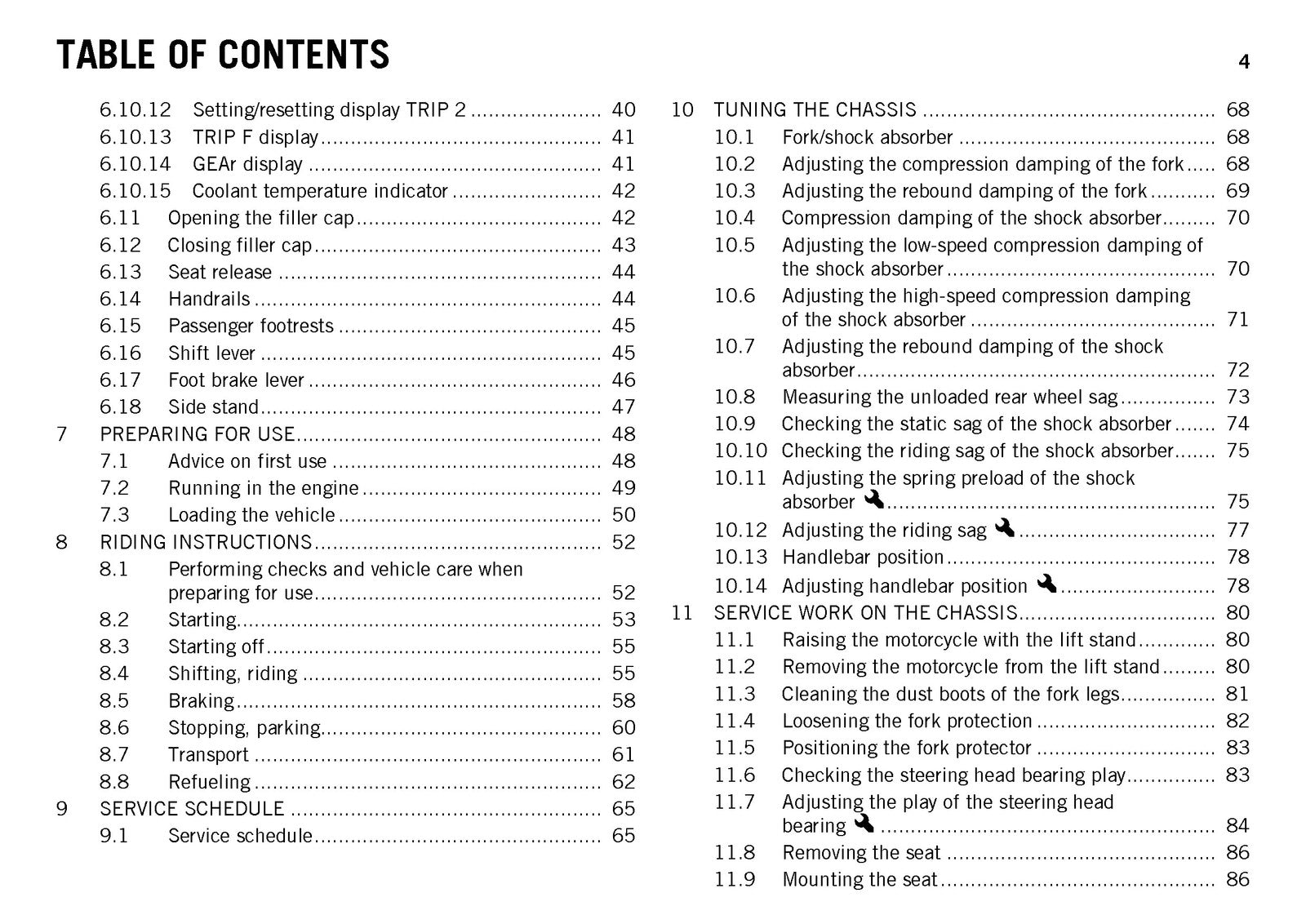 KTM 690 Enduro R USA Owners Manual 2014 - STEEL WIRE BOUND - PROTECTIVE COVERS