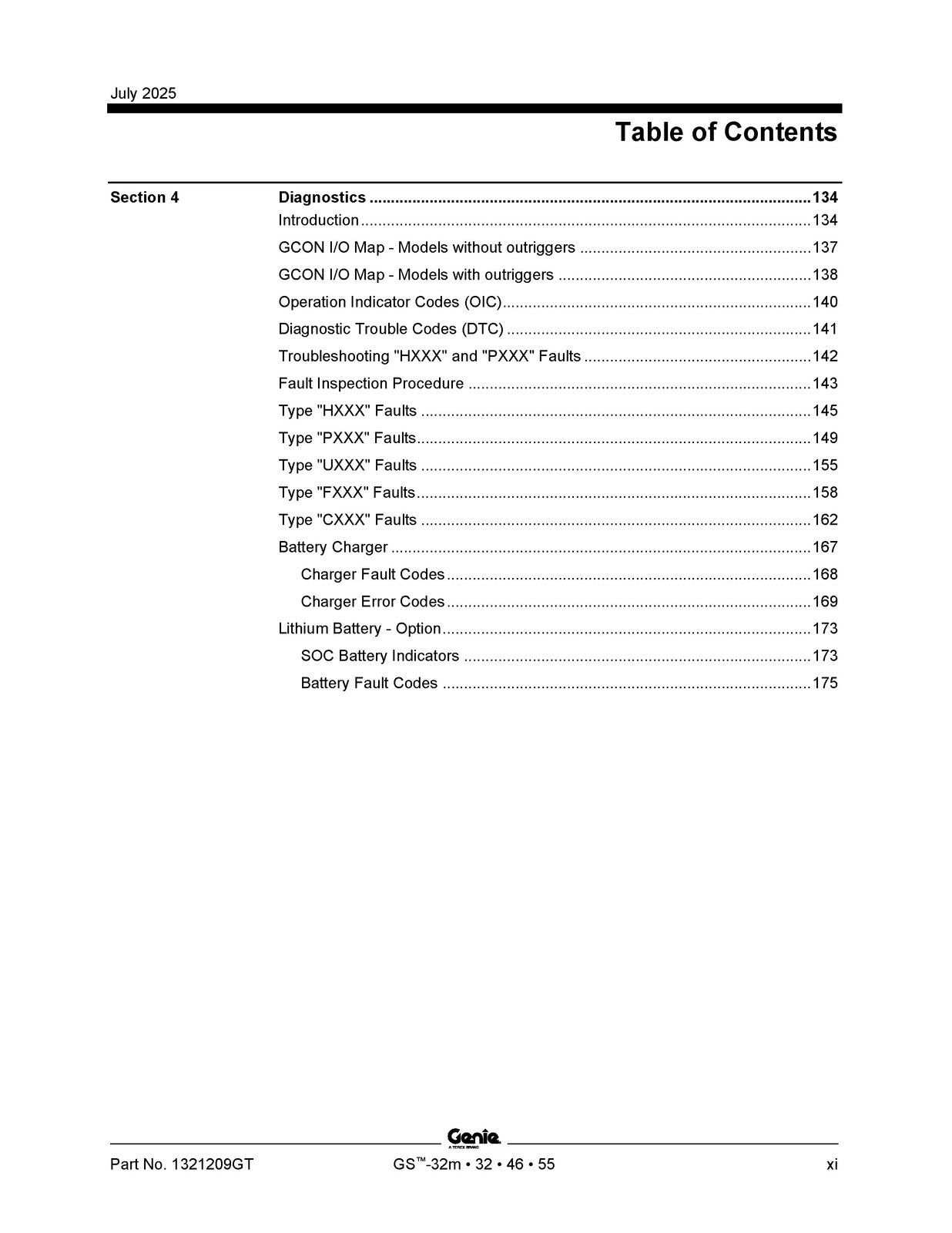 GENIE GS-1432m 1932m 1932 2632 3232 2646 3246 4046 4655 Service Manual, FOLDOUTS