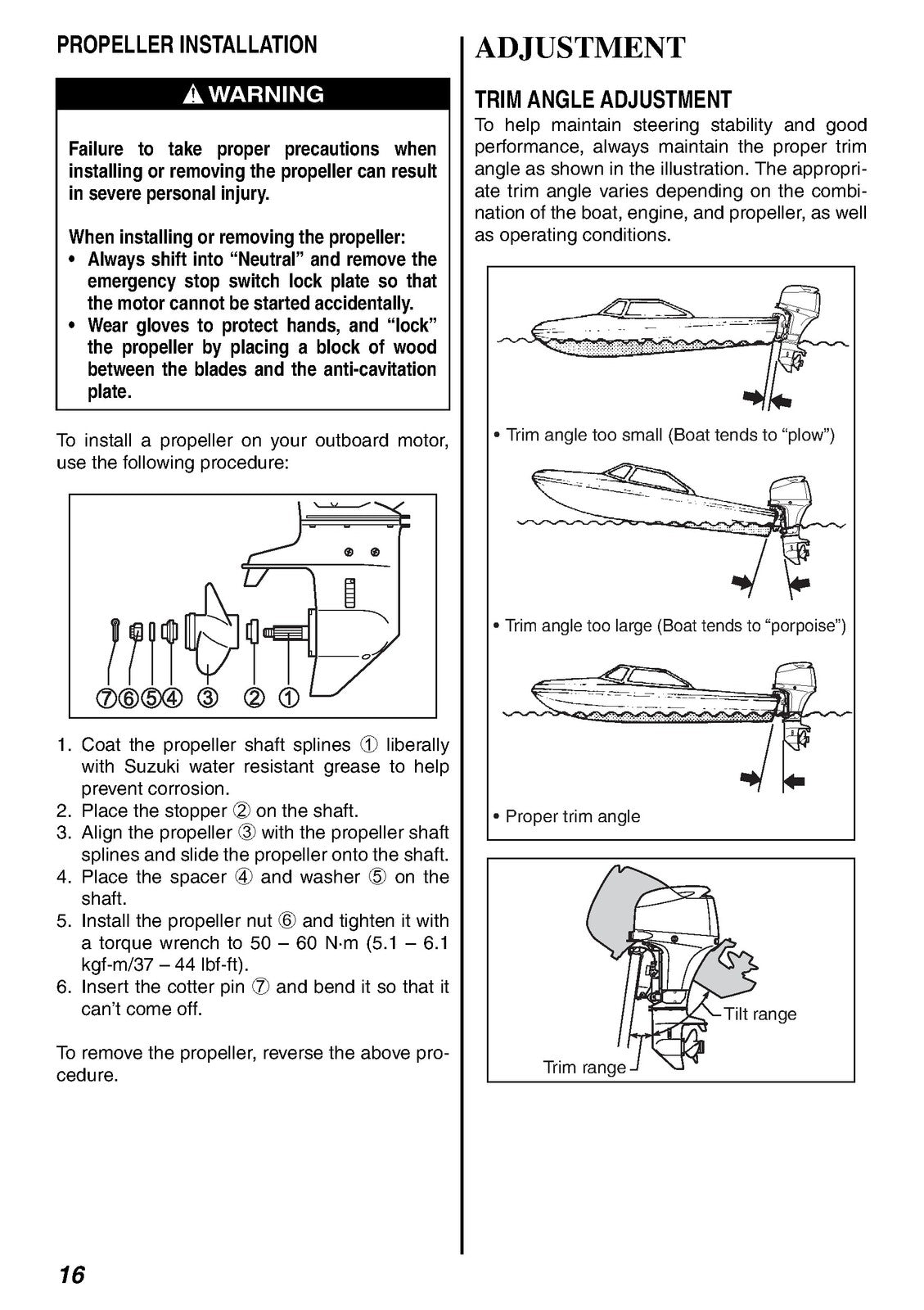 SUZUKI DF40A DF50A DF60A Outboard Owners Manual - WIRE BOUND - TOUGH COVERS