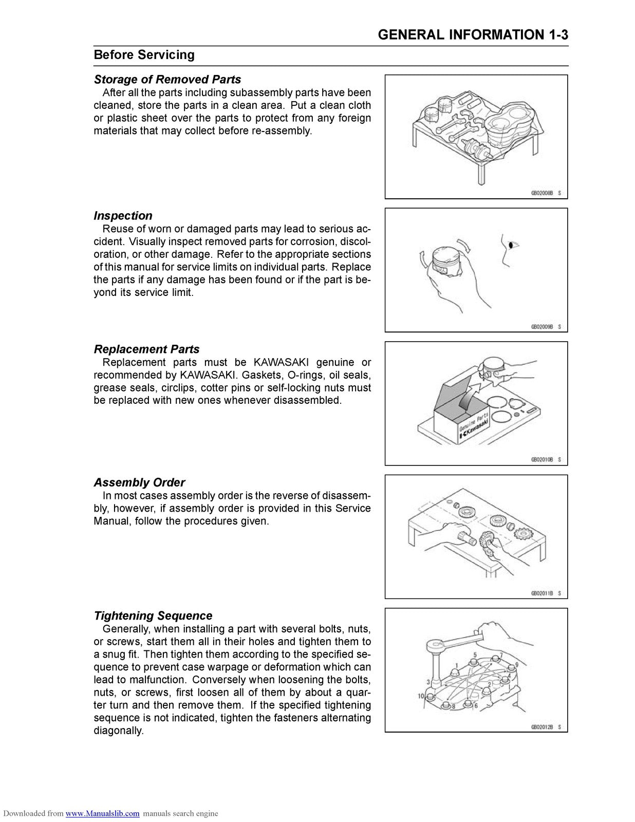 KAWASAKI KX85 KX85-II KX100 Motorcycle Service Manual 2014 - WIRE BOUND - COVERS