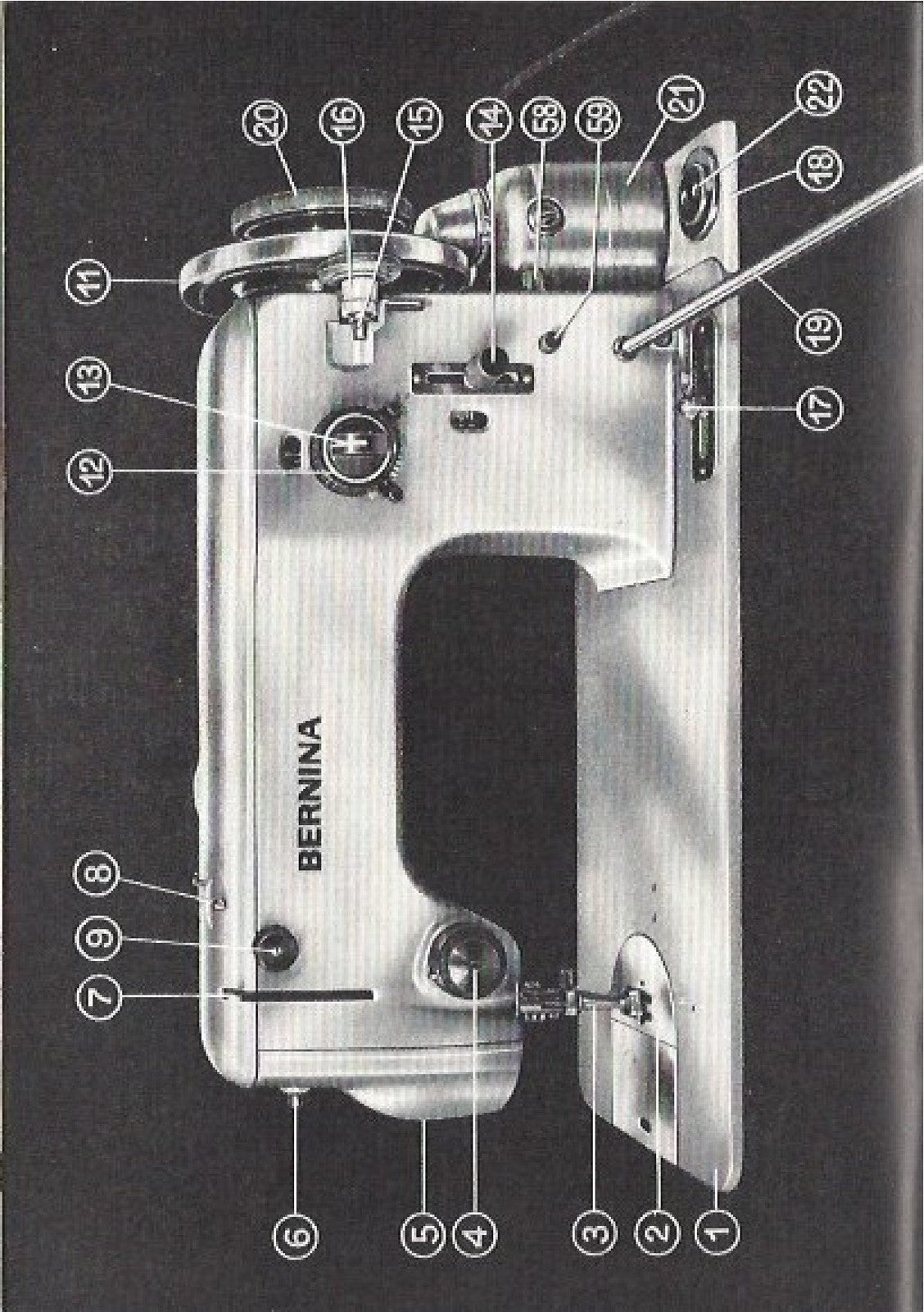 BERNINA Favorit 540 542 Instruction Book Manual - WIRE BOUND - TOUGH COVERS