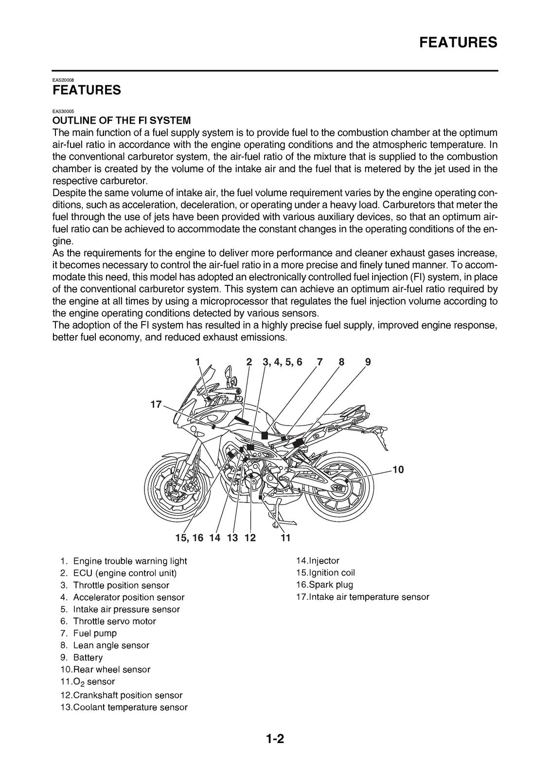 YAMAHA MT-09 Tracer Motorcycle Service Manual 2015 - BOUND - COVERS - FOLDOUTS