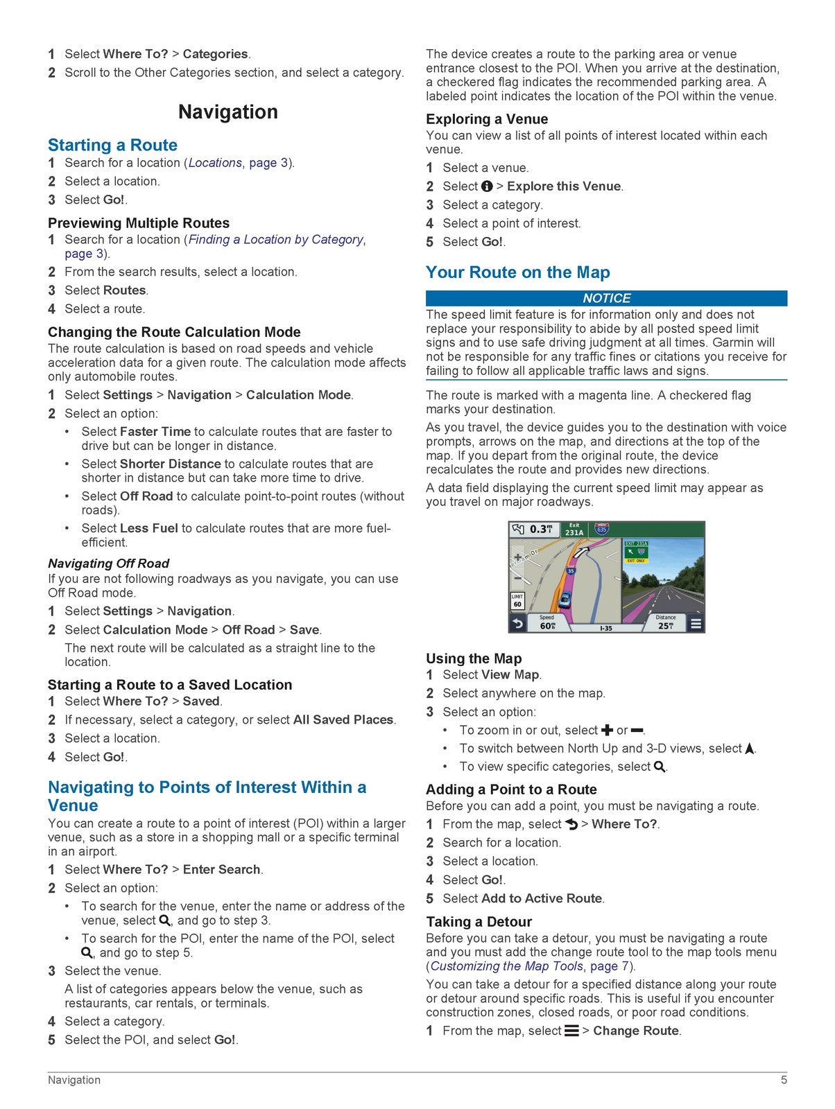 GARMIN Nuvi 2509 2609 Series Owners Manual 2014 - WIRE BOUND - TOUGH COVERS