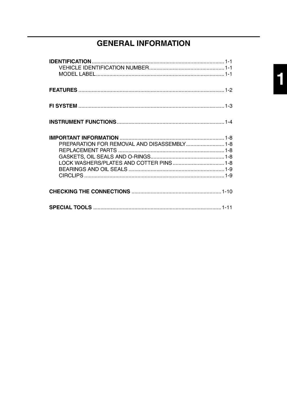 YAMAHA FZ1-N FZ1-S Service Manual 2006 - BOUND - COVERS - XL FOLDOUT PAGES