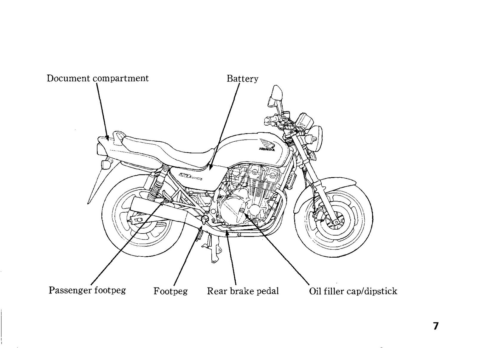 HONDA CB750F2 CB SevenFifty Owners Manual 1993 - BOUND - COVERS - XL FOLDOUTS