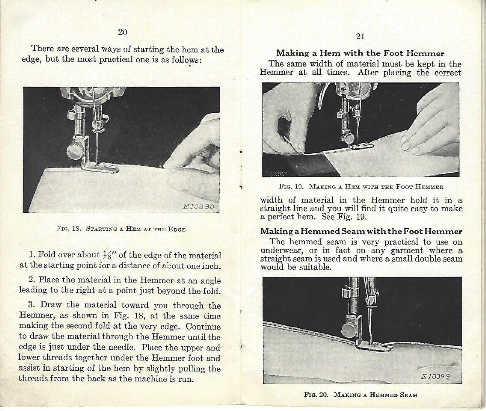 SINGER 15-86 Sewing Machine Instruction Manual 1937 - WIRE BOUND - TOUGH COVERS