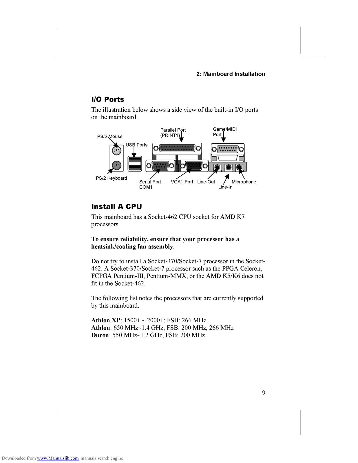 MERCURY KOB KM266 FDSMx Mainboard User Manual - STEEL WIRE BOUND - TOUGH COVERS