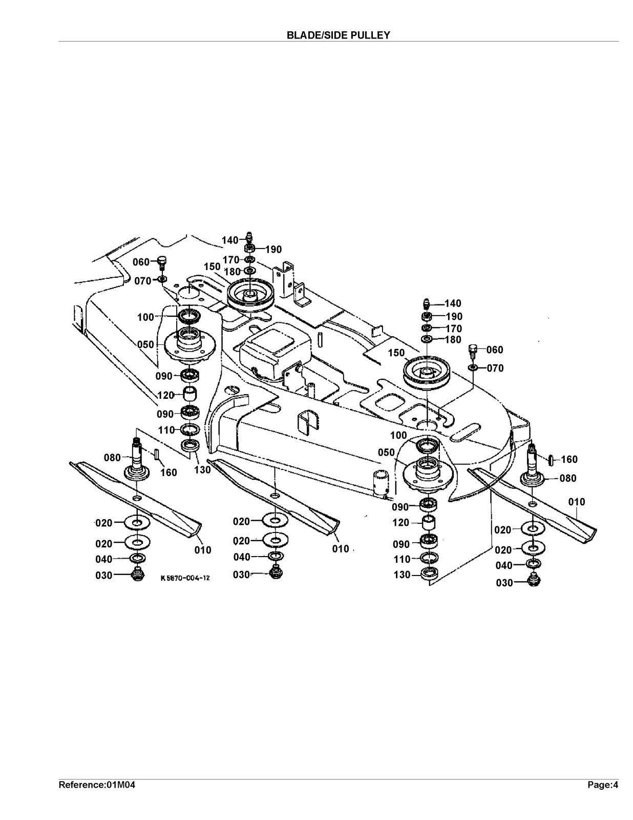 KUBOTA RC72-36A-Revised Parts Manual - STEEL WIRE BOUND - PROTECTIVE COVERS