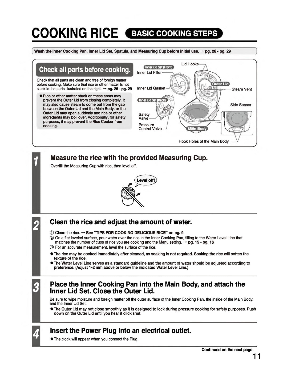 ZOJIRUSHI NW-JEC10 18 Pressure Induction Operating Instructions Manual - BOUND