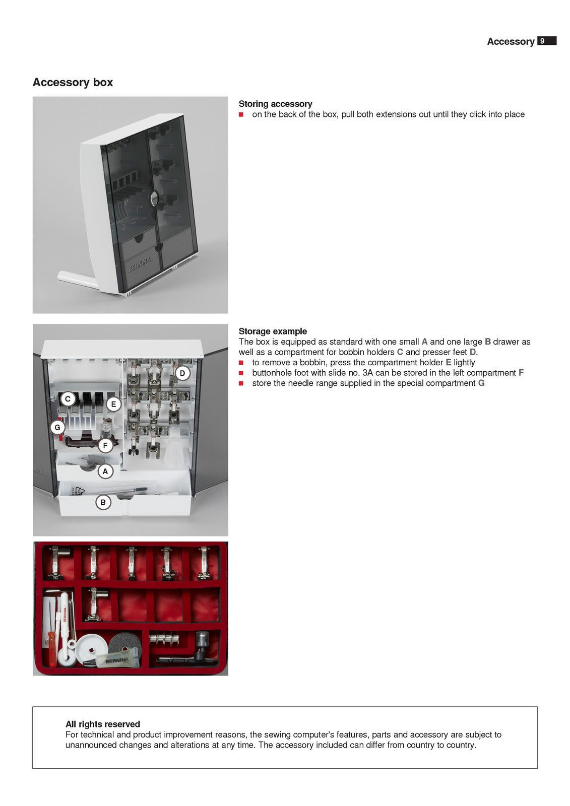 Bernina 530 550 QE Sewing Machine User Manual - STEEL WIRE BOUND - TOUGH COVERS