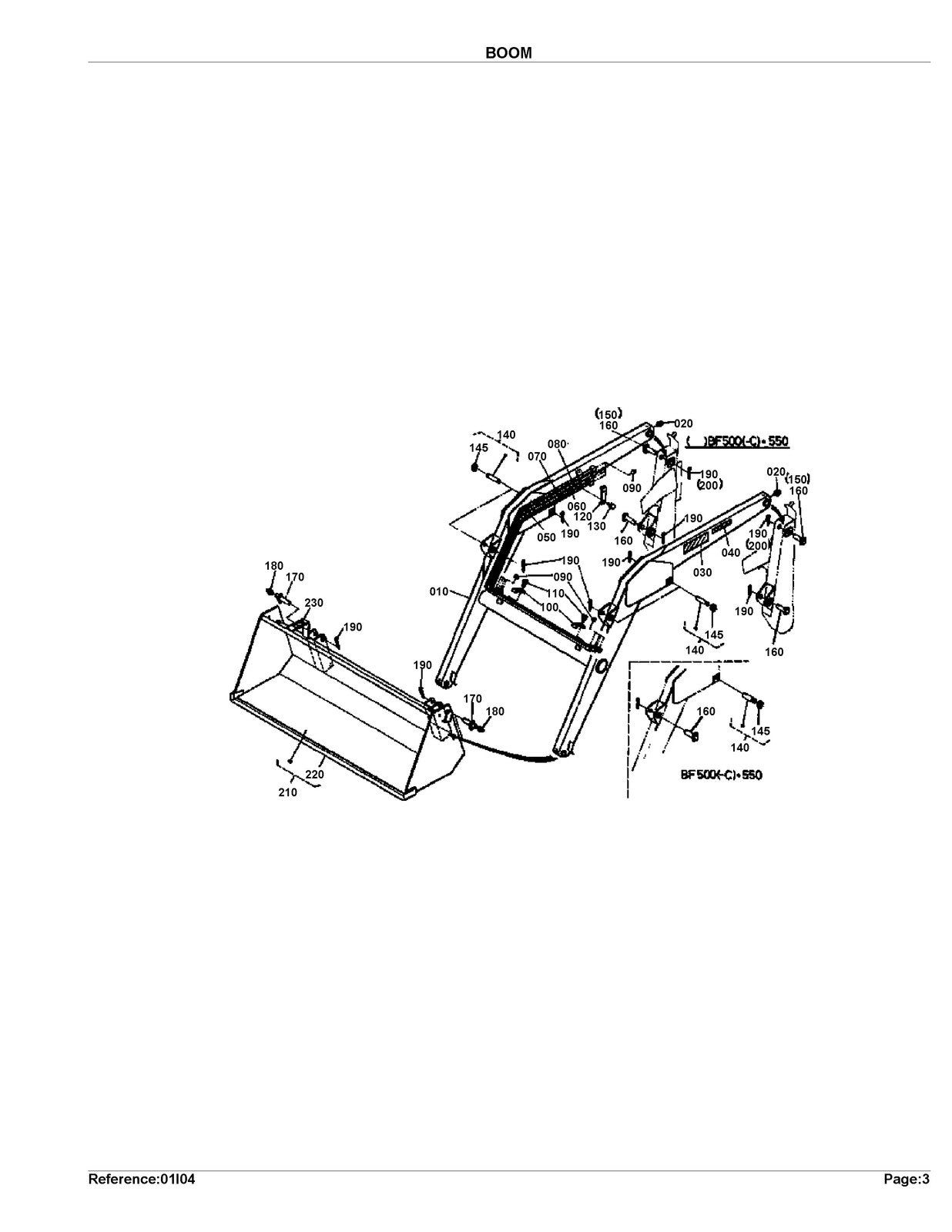 KUBOTA BF400G Loader Illustrated Parts List Manual - WIRE BOUND - TOUGH COVERS