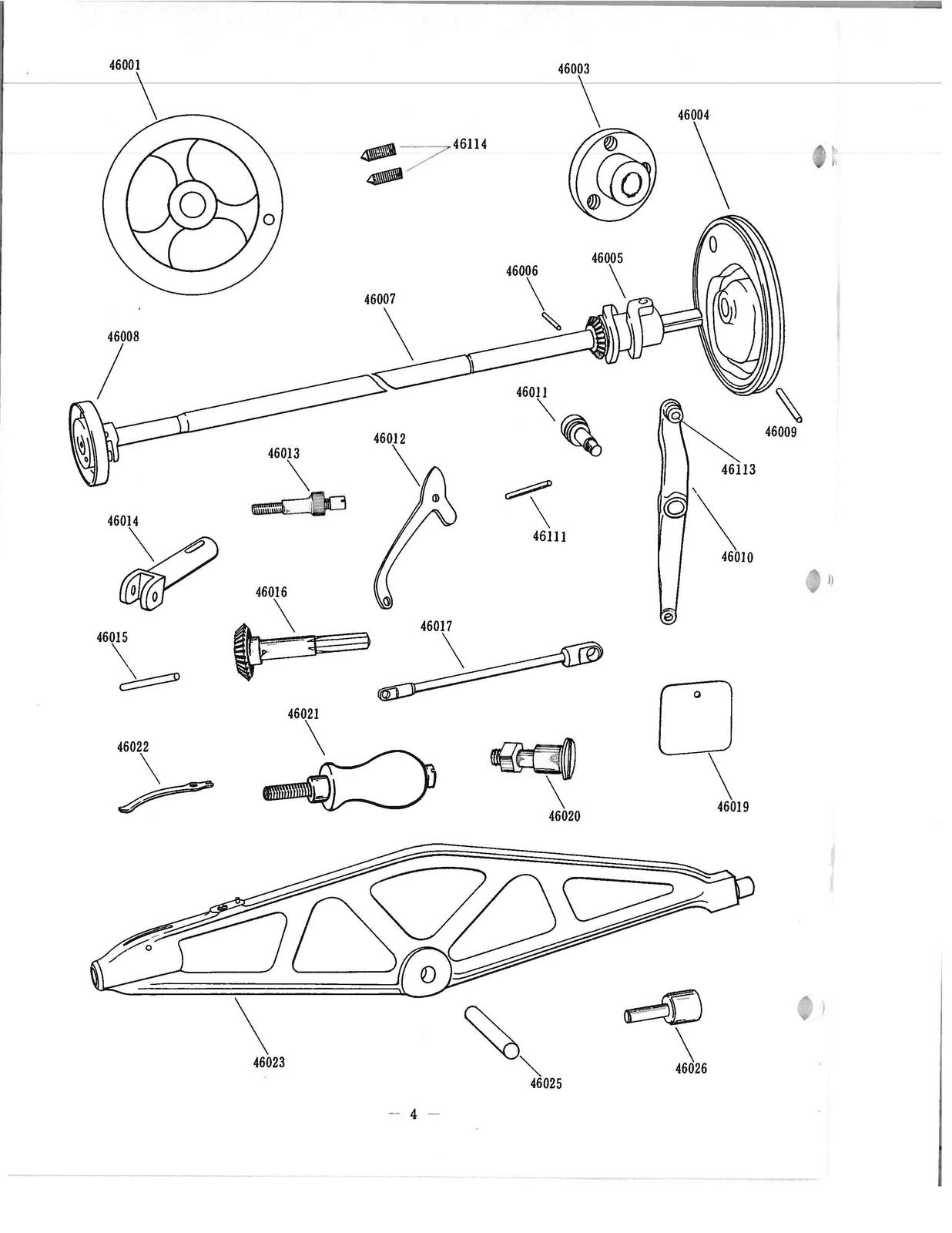 SINGER 29U171 Service Manual and Parts List NOT Instruction Manual - WIRE BOUND