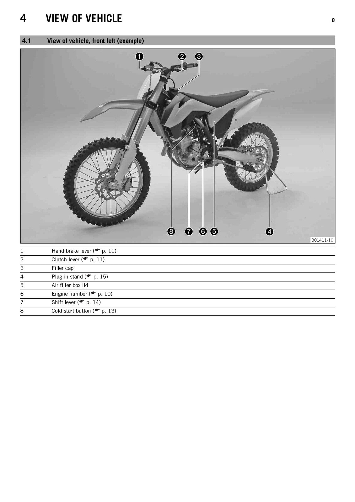 KTM 350 SX-F 350 XC-F Owners Manual 2014 - STEEL WIRE BOUND - PROTECTIVE COVERS