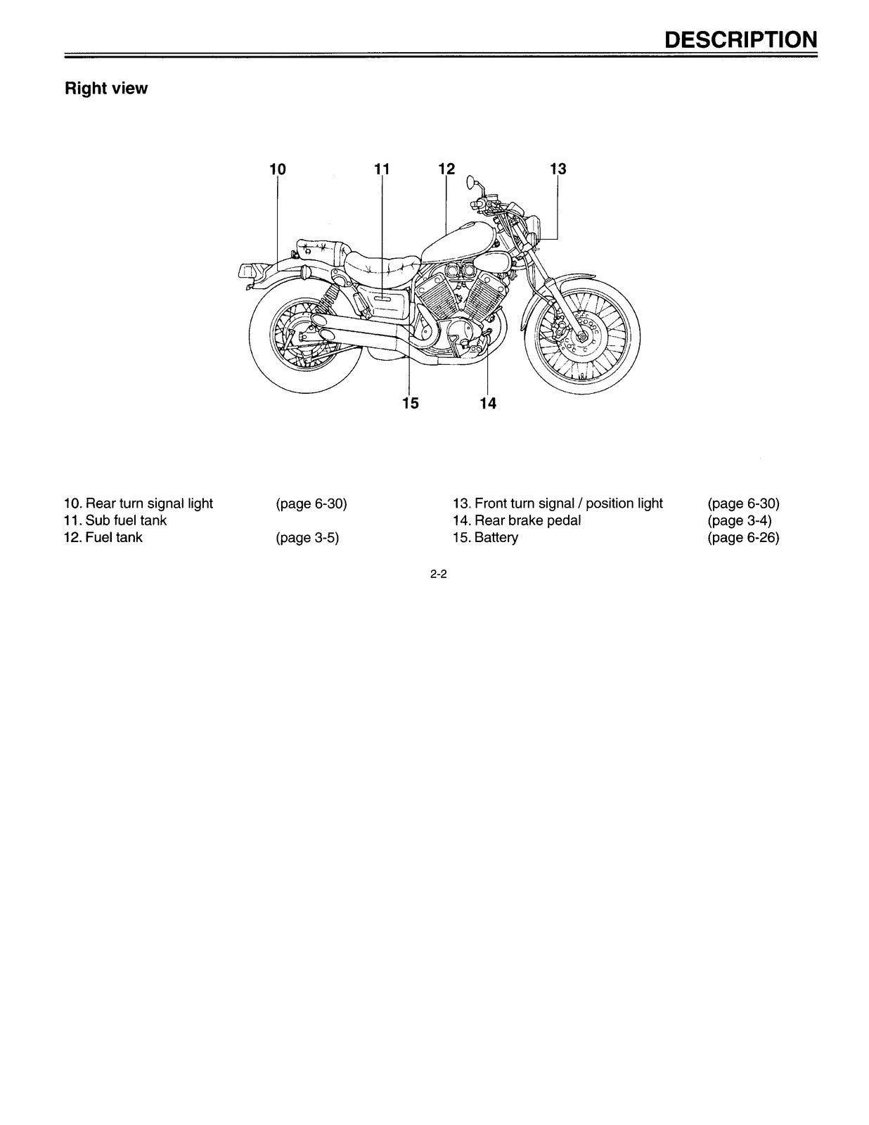 YAMAHA Virago XV535 Owners Manual - STEEL WIRE BOUND - PROTECTIVE COVERS