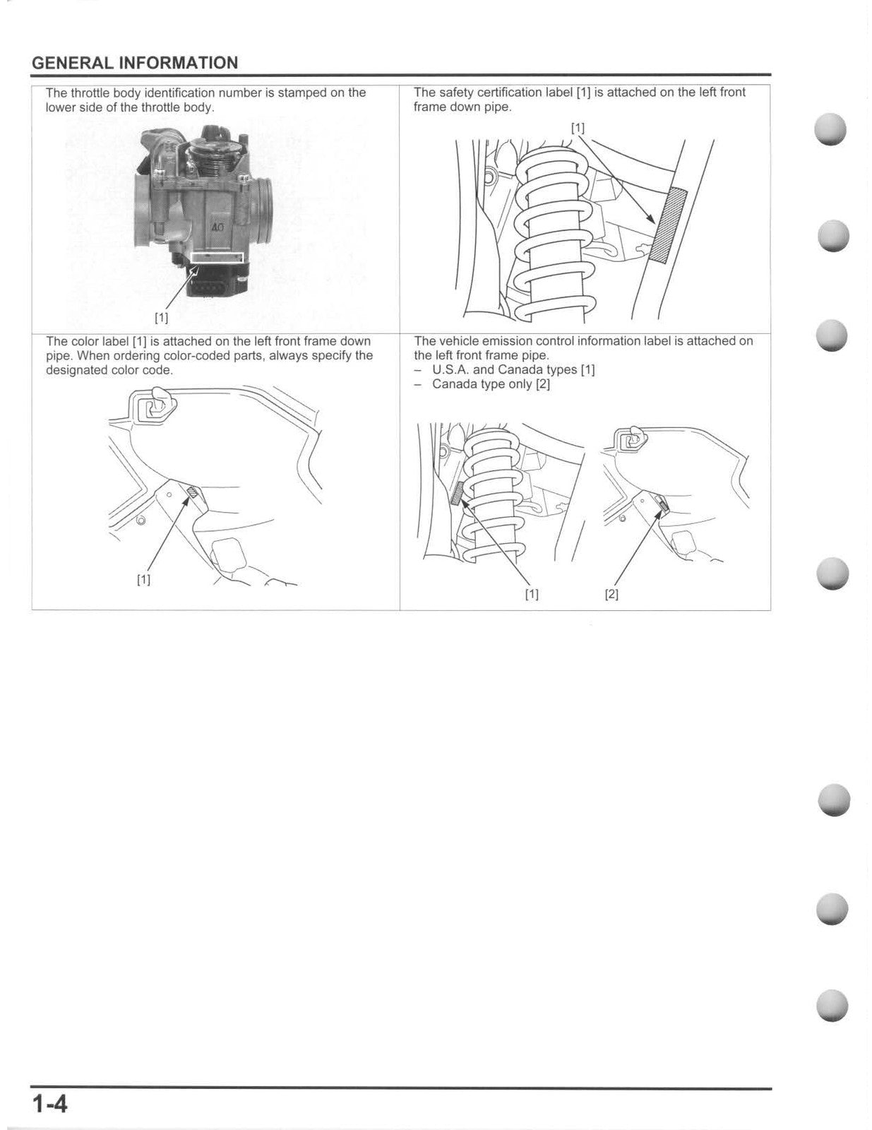 HONDA Rancher 420 TRX420 ATV Service Manual 2014 - BOUND - COVERS - XL FOLDOUTS