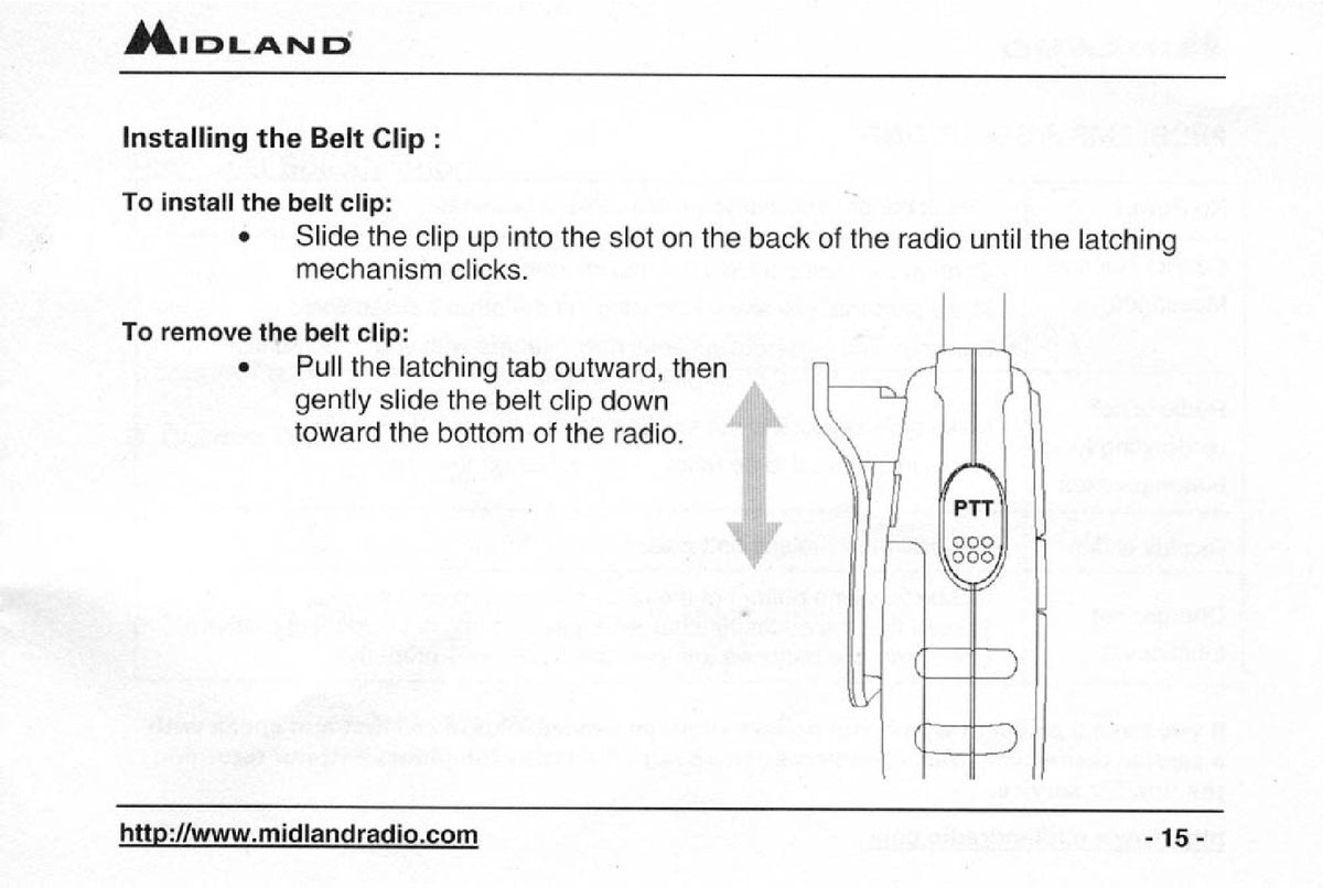 MIDLAND GXT200 GMRS FRS Radio Owners Manual - STEEL WIRE BOUND - TOUGH COVERS