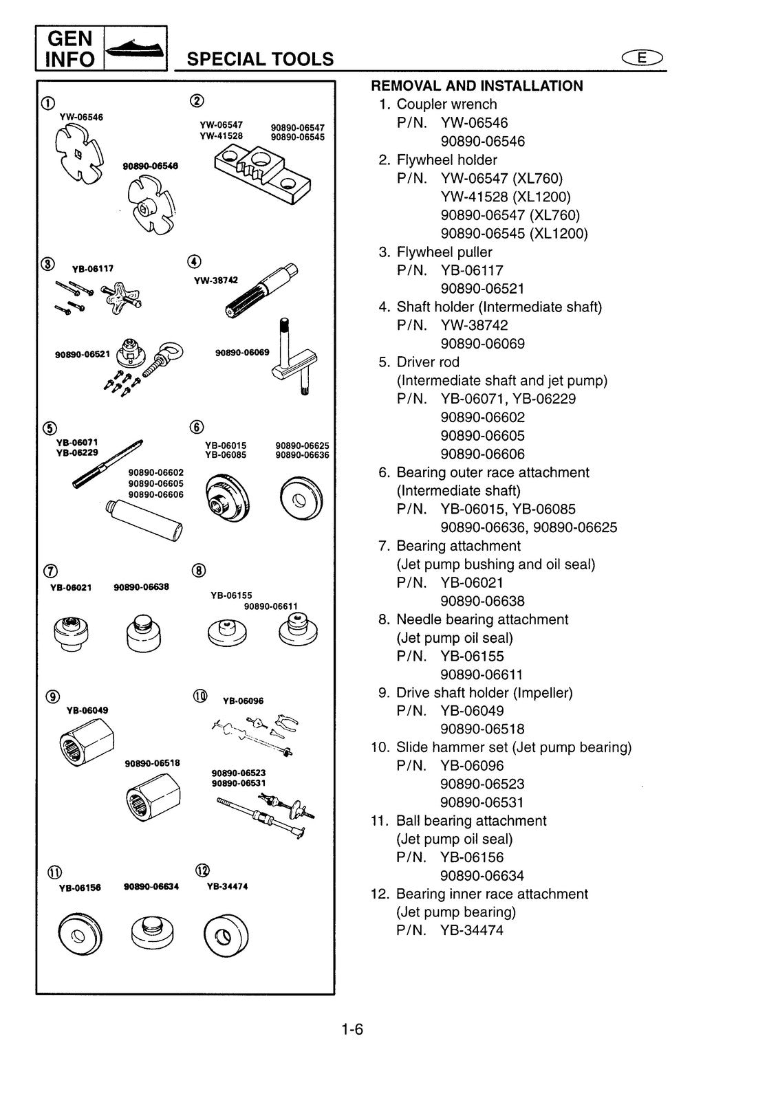 YAMAHA WaveRunner XL760 XL1200 Service Manual - STEEL WIRE BOUND - TOUGH COVERS