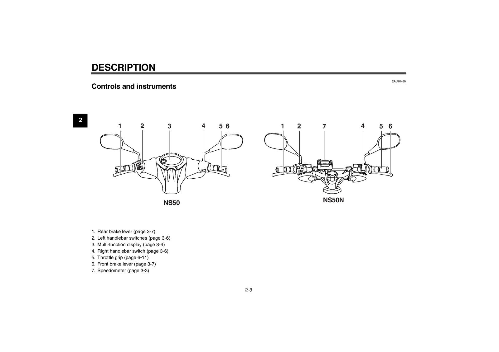 YAMAHA NS50 NS50N Scooter Owners Manual 2012 - STEEL WIRE BOUND - TOUGH COVERS